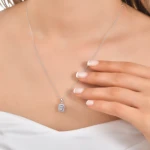 Diamant Baguette Kette