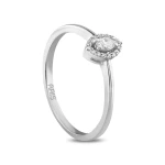 0,10 Karat Diamant Fantasie Markisen Ring 0,10 Karat Diamant Fantasie Markisen Ring