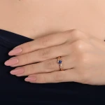 0,49 Karat Saphir Stein Ring 0,49 Karat Saphir Stein Ring