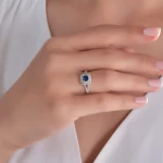 1,09 Karat Diamant Saphir Ring 1,09 Karat Diamant Saphir Ring