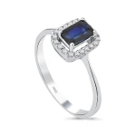 0,79 Karat Diamant Saphir Ring 0,79 Karat Diamant Saphir Ring