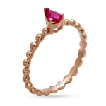 Tropfen Rubin Gold Ring Tropfen Rubin Gold Ring