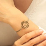 Keltische Fülle Symbol Gold Armband (Quaternary Knot) Keltische Fülle Symbol Gold Armband (Quaternary Knot)