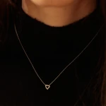 Diamant Herz Halskette