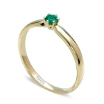 0,30 Karat Smaragd Solitärring 0,30 Karat Smaragd Solitärring