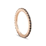 0,44 Karat Schwarzer Diamant Tamtur Ehering 0,44 Karat Schwarzer Diamant Tamtur Ehering