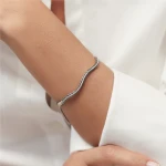 Schwarzer Diamant Armreif