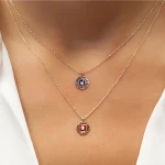 Diamant Taç Çakrası (Sahashrara) Symbol Halskette Diamant Taç Çakrası (Sahashrara) Symbol Halskette