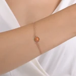 Diamant Sakral Chakra (Svadhıstana) Minenverz. Armband