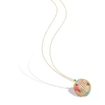Welt Figuren Gold Halskette