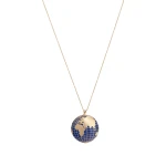 Welt Figuren Gold Halskette