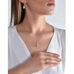 Diamant Markiz Baguette Schnitt Halskette