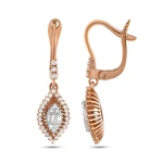 Diamant Markiz Baguette Schnitt Ohrringe Diamant Markiz Baguette Schnitt Ohrringe