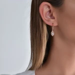 Diamant Markiz Baguette Schnitt Ohrringe Diamant Markiz Baguette Schnitt Ohrringe