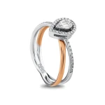 Diamant Tropfen Baguette Ring Diamant Tropfen Baguette Ring