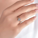 Diamant Tropfen Baguette Ring Diamant Tropfen Baguette Ring