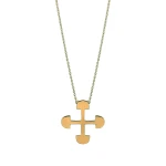 Empathie Symbol Gold Halskette (Akoma Ntoso)