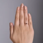 Schwarzer Diamant Solitärring