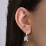 Diamant Fantasie Baguette Ohrringe Diamant Fantasie Baguette Ohrringe