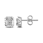 Diamant Baguette Ohrringe Diamant Baguette Ohrringe
