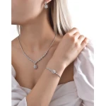 Diamant Baguette Collier mit Diamanten