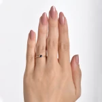 0,14 Karat Saphir Solitärring