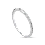 0,06 Karat Diamant Halbkreis Ehering 0,06 Karat Diamant Halbkreis Ehering