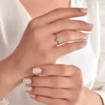 0,50 Karat Ovalschliff Diamant-Solitärring