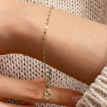Gold Mutter-Kind Italienisches Boomerang Armband Gold Mutter-Kind Italienisches Boomerang Armband