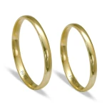 22 Karat Klassischer Gewölbter Gold Ehering (2 mm) Herren Modell 22 Karat Klassischer Gewölbter Gold Ehering (2 mm) Herren Modell