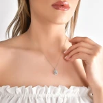 Diamant Baguette Halskette Diamant Baguette Halskette