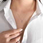 Diamant Kreuz Halskette Diamant Kreuz Halskette