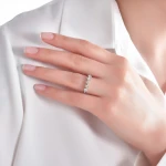 0,50 Karat Diamant Fünfstein Ehering
