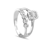 Diamant Doppel-Baguette Ring