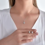 Diamant Baguette Halskette Diamant Baguette Halskette