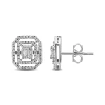 Diamant Baguette Ohrring Diamant Baguette Ohrring