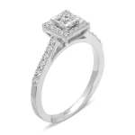 0,61 Karat Diamant Prinzessin Fantasie Ring 0,61 Karat Diamant Prinzessin Fantasie Ring