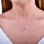 Diamant Fantasie Baguette Halskette