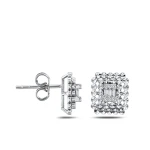 Diamant Fantasie Baguette Ohrring Diamant Fantasie Baguette Ohrring