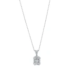 Diamant Fantasie Baguette Halskette