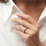 0,30 Karat Diamant Fünfstein Ring
