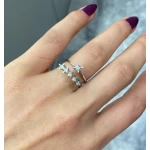 8 Karat Miracle Diamant Solitärring Fünfstein