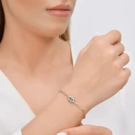 Diamant Saphir Augen Armband Diamant Saphir Augen Armband