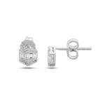 Diamant Baguette Ohrring Diamant Baguette Ohrring
