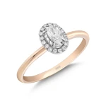 0,33 Karat Diamant Oval Schliff Solitärring 0,33 Karat Diamant Oval Schliff Solitärring