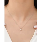 Diamant Baguette Halskette