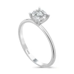 0,19 Karat Baguette Diamant Solitärring