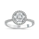 0,38 Karat Diamant Fantasie Solitärring 0,38 Karat Diamant Fantasie Solitärring