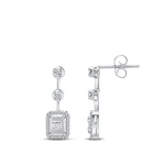 Diamant Baguette Ohrringe