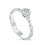 Diamant Effekt Solitärring Ring